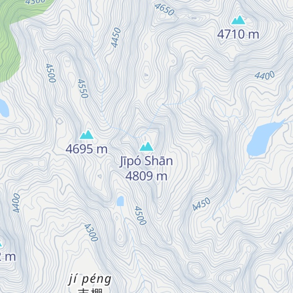 Map of Jīpó Shān