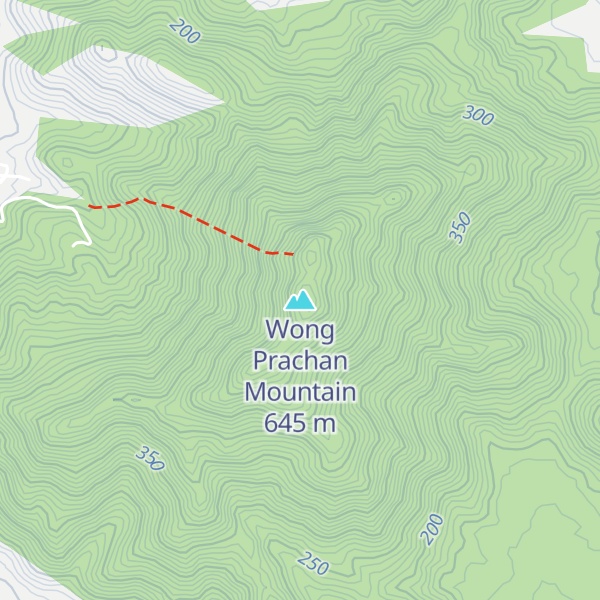 Map of Wong Prachan Mountain
