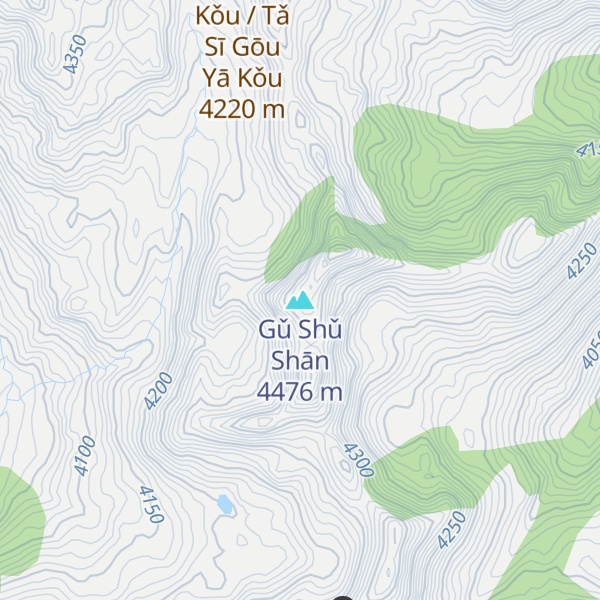 Map of Gǔ Shǔ Shān