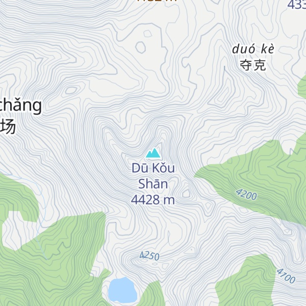 Map of Dū Kǒu Shān