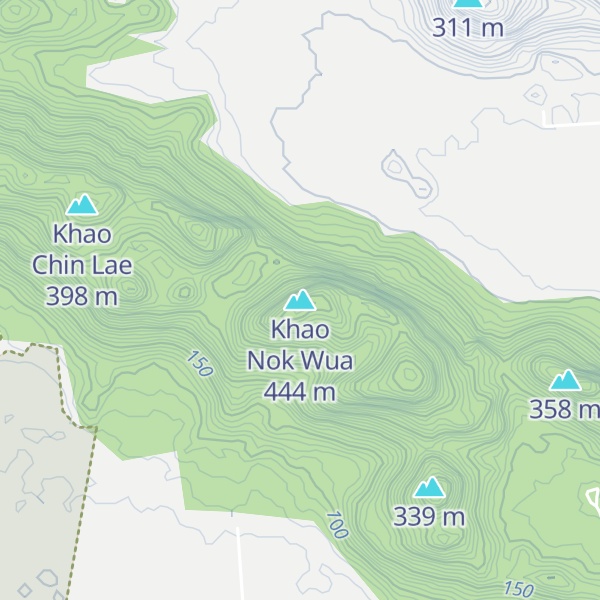 Map of Khao Nok Wua