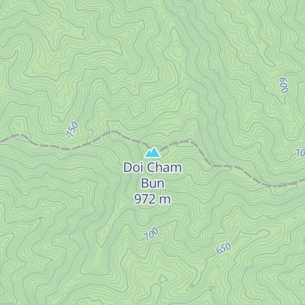 Map of Doi Cham Bun