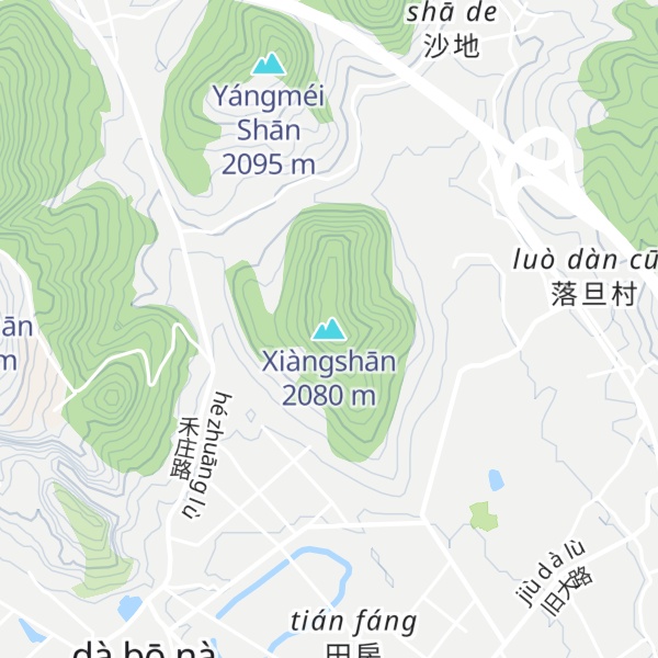 Map of Xiàngshān