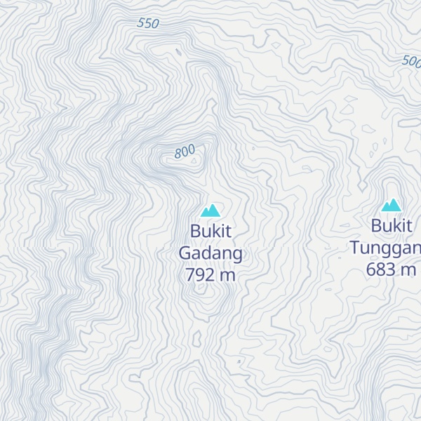 Map of Bukit Gadang