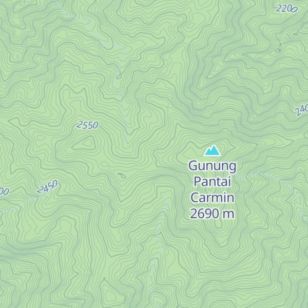 Map of Gunung Pantaicarmin