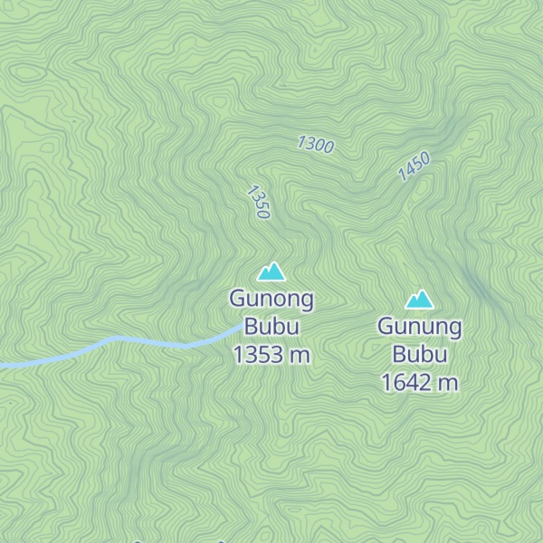 Map of Gunong Bubu