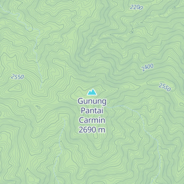 Map of Gunung Pantai Carmin