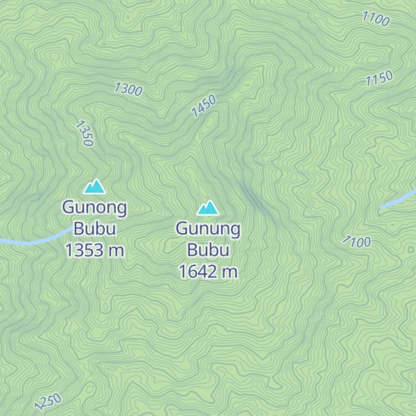 Map of Gunung Bubu