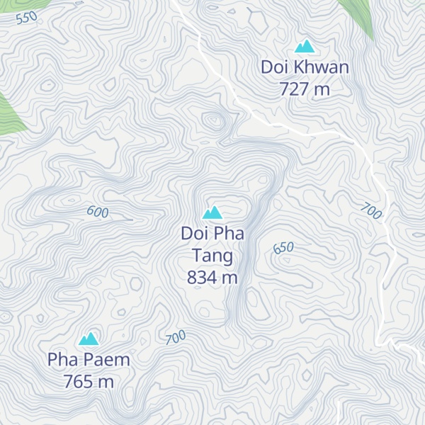 Map of Doi Pha Tang