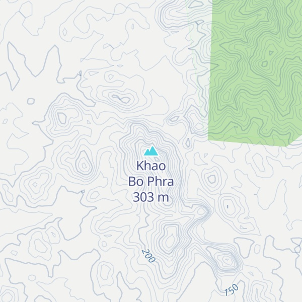 Map of Khao Bo Phra