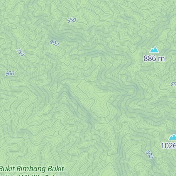 Map of Bukit Rimbang