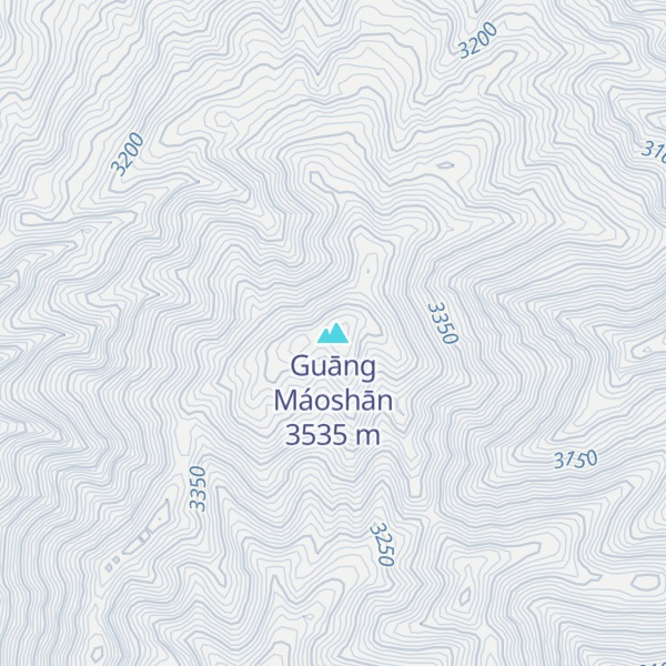Map of Guāng Máoshān
