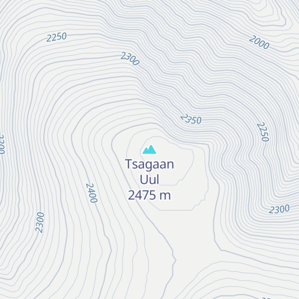 Map of Tsagaan Uul
