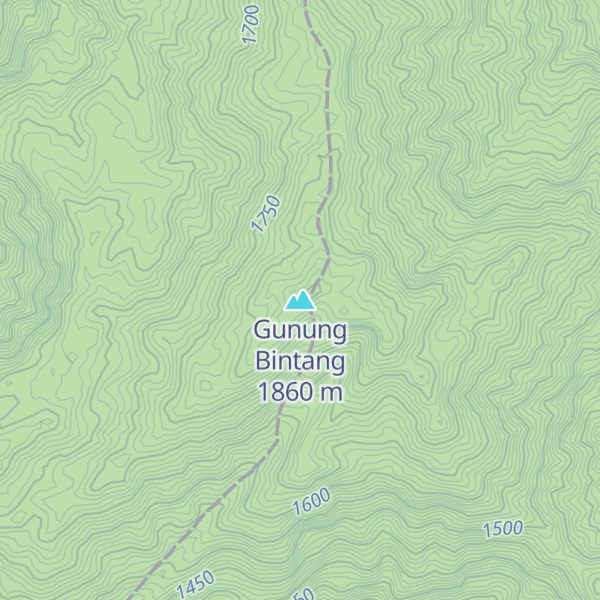 Map of Gunung Bintang