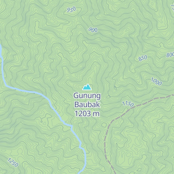 Map of Gunung Baubak