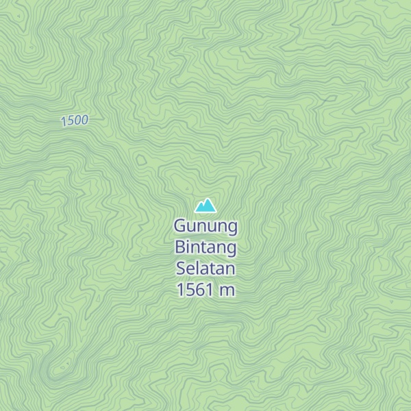 Map of Gunung Bintang Selatan