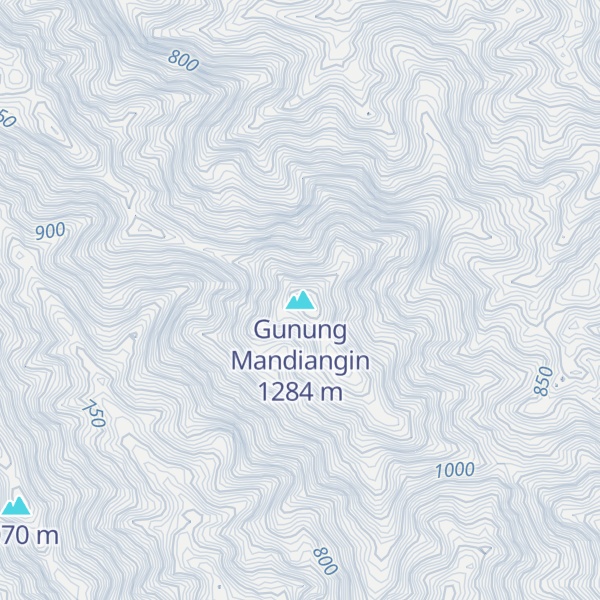 Map of Gunung Mandiangin