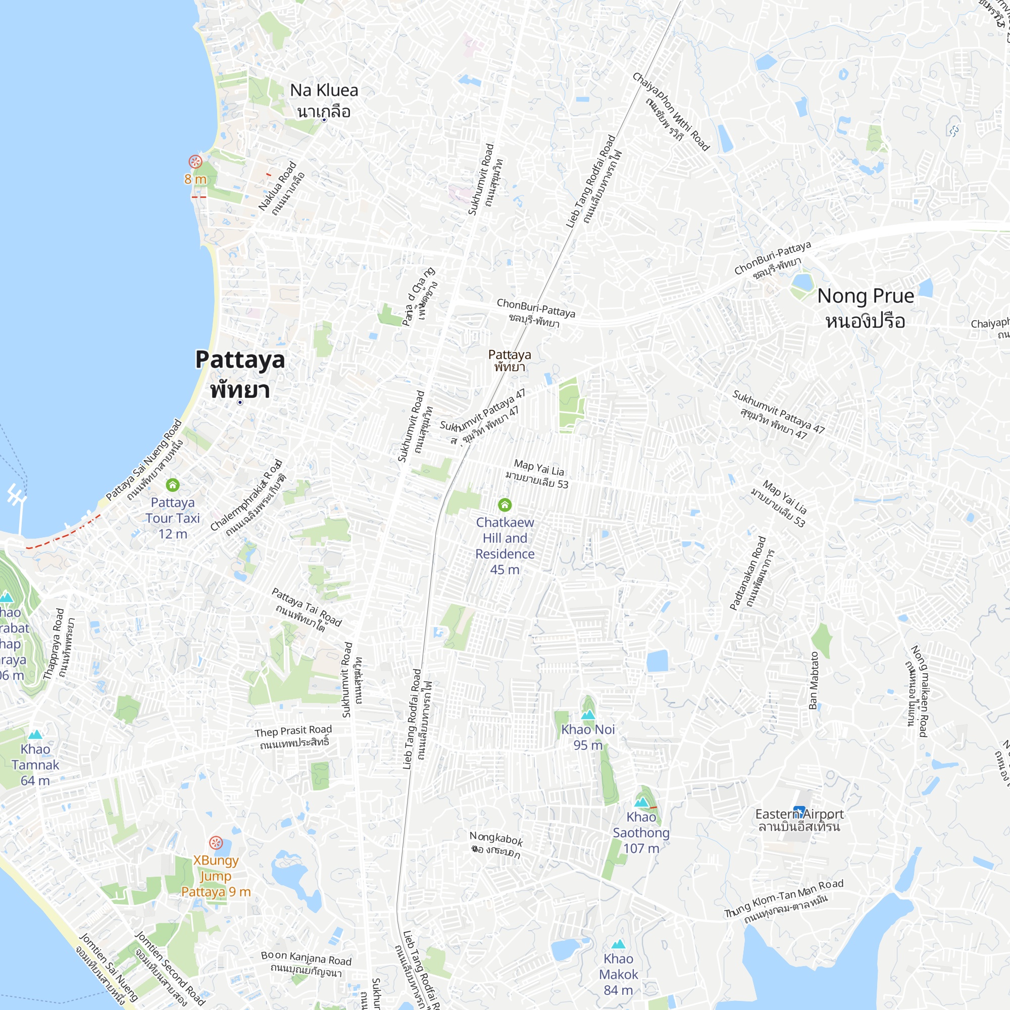 Chatkaew Hill and Residence map