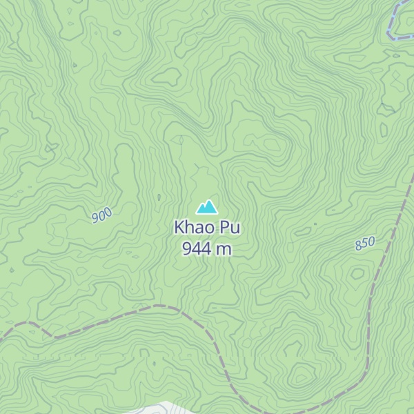 Map of Khao Pu