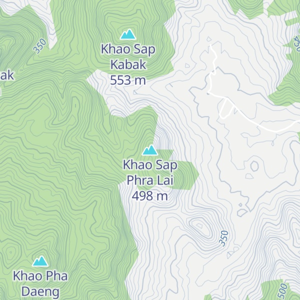 Map of Khao Sap Phra Lai