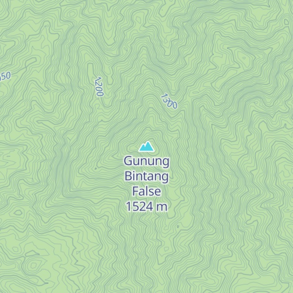 Map of Gunung Bintang False