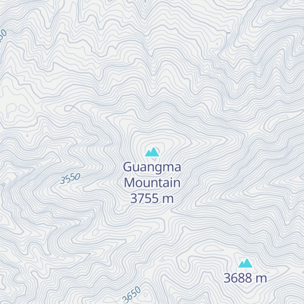 Map of Guangma Mountain