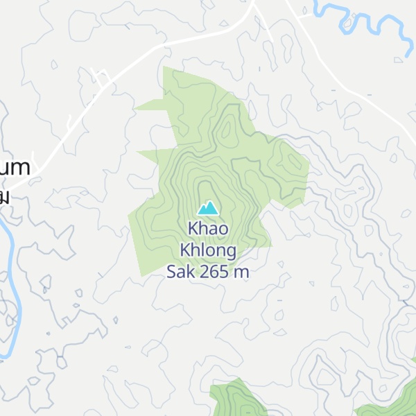Map of Khao Khlong Sak
