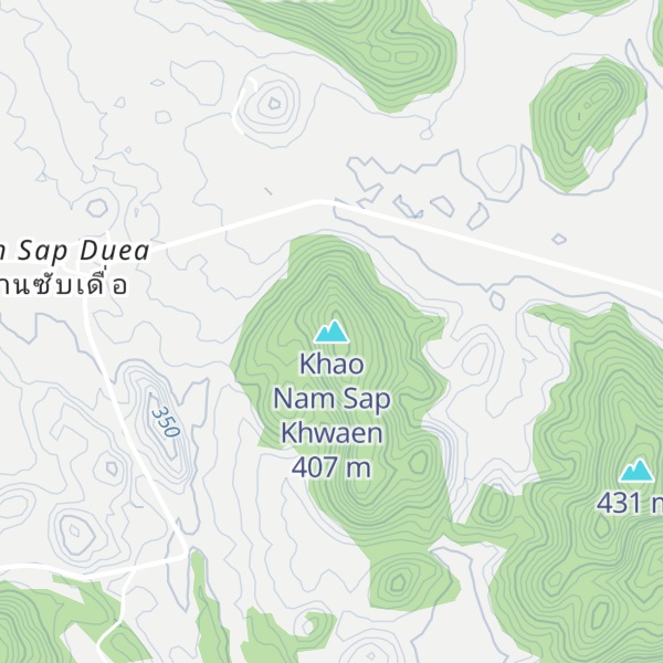 Map of Khao Nam Sap Khwaen