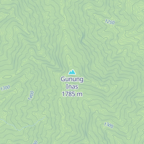 Map of Gunung Inas