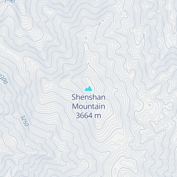 Map of Shenshan Mountain
