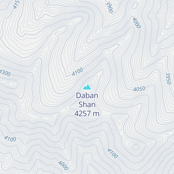 Map of Daban Shan