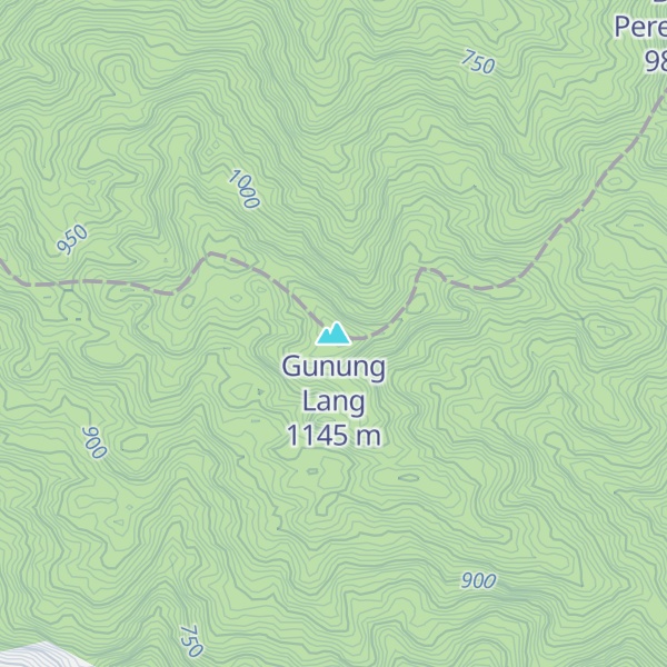 Map of Gunung Lang