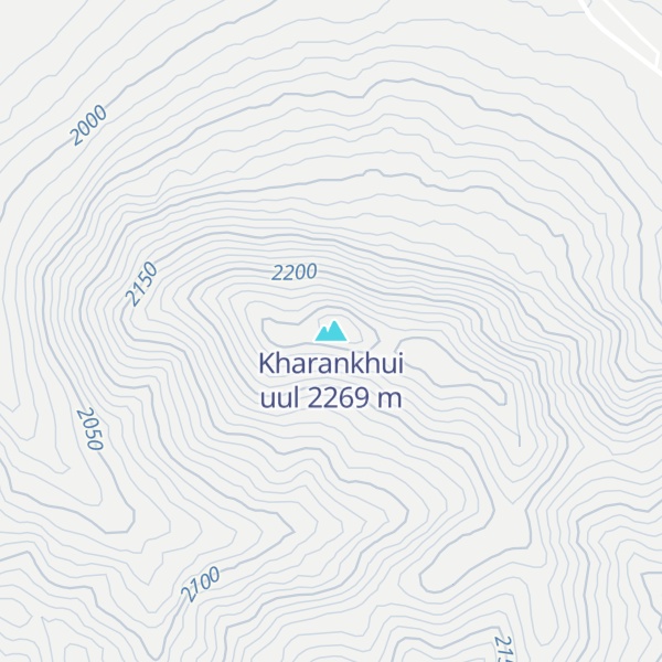 Map of Kharankhui uul