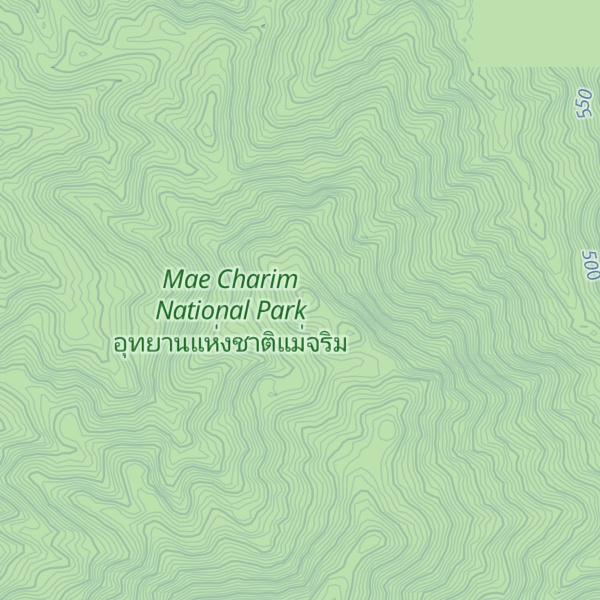 Map of Doi Sop Huai Khating