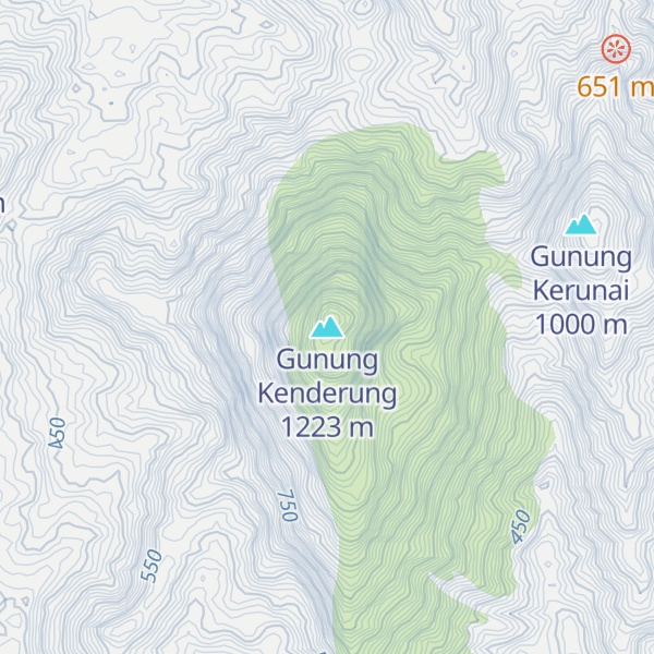 Map of Gunung Kenderung