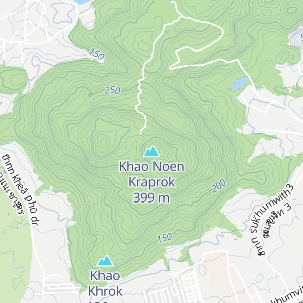 Map of Khao Noen Kraprok