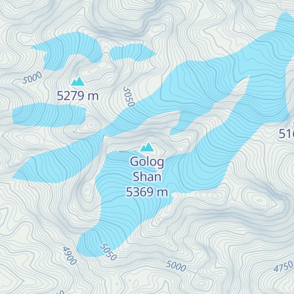 Map of Golog Shan