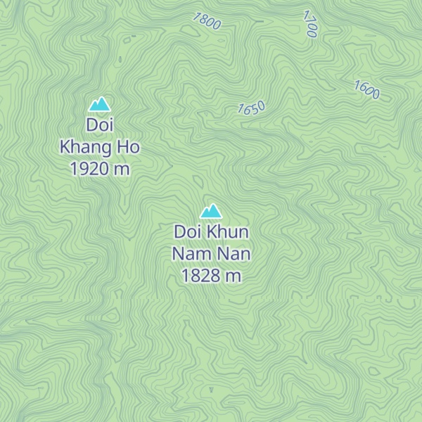 Map of Doi Khun Nam Nan