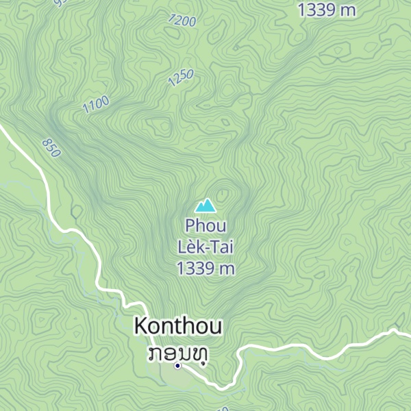 Map of Phou Lèk-Tai