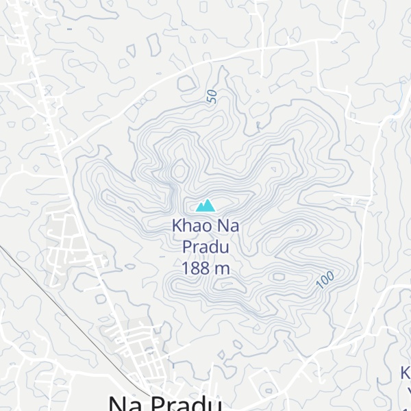 Map of Khao Na Pradu
