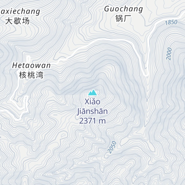 Map of Xiǎo Jiānshān
