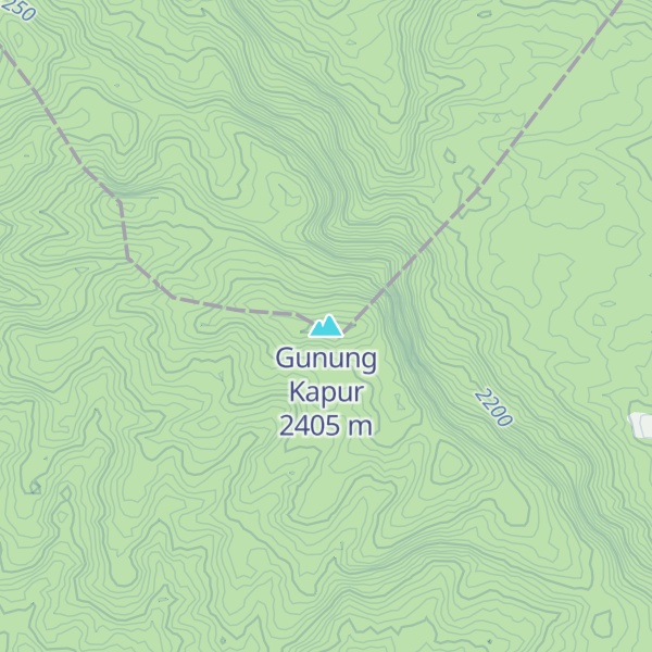 Map of Gunung Kapur