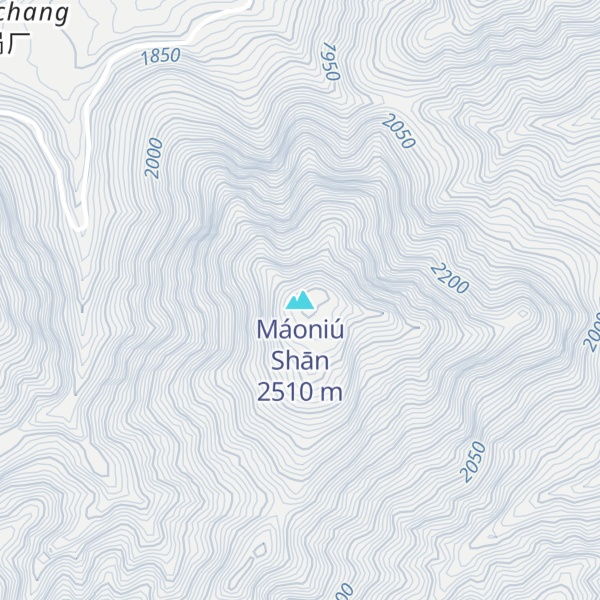 Map of Máoniú Shān