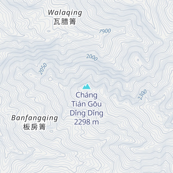 Map of Cháng Tián Gōu Dǐng Dǐng