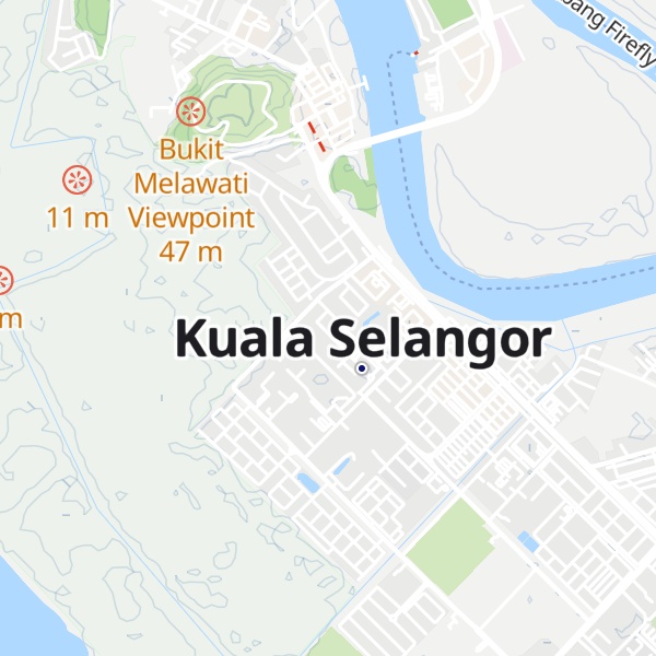 Map of Bukit Selangor