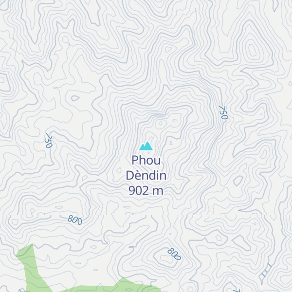 Map of Phou Dèndin