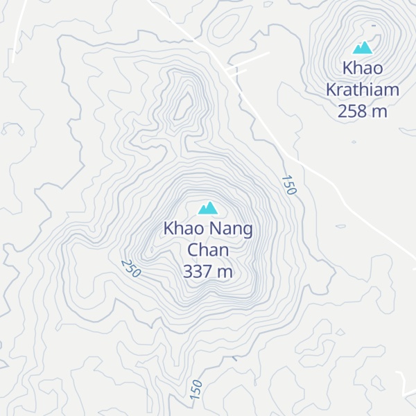 Map of Khao Nang Chan