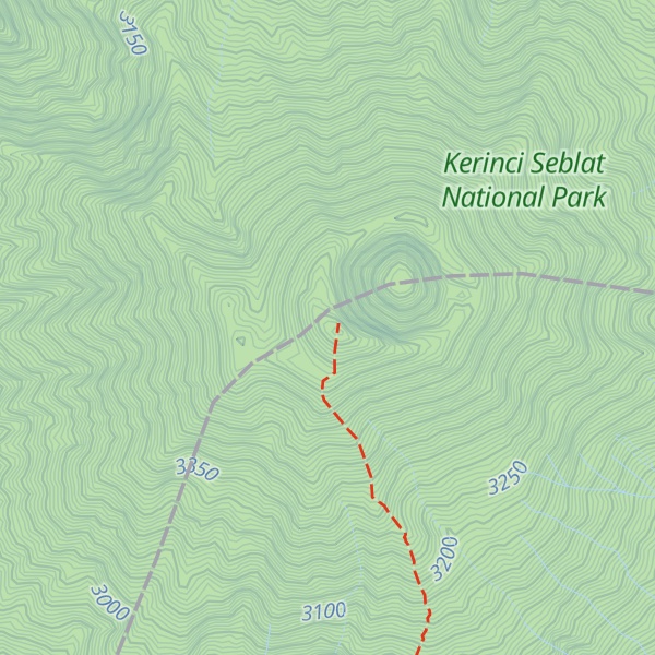Map of Gunung Kerinci