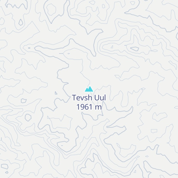 Map of Tevsh Uul