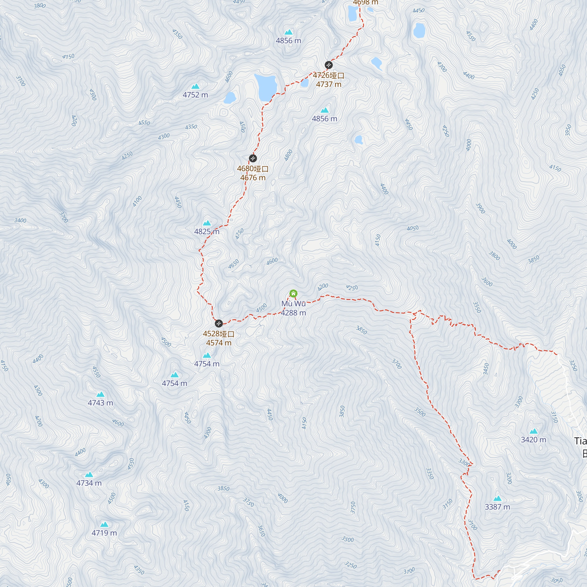 Mù Wū map